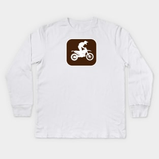 Trail Rider Icon Kids Long Sleeve T-Shirt